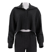 Flip Collar Short Thin Hoodie