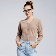V-Neck Knitted Cardigan