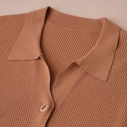 Long Ribbed Cardigan Dress