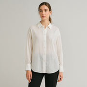Embroidered Button Up Woven Shirt
