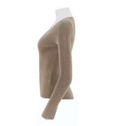 Small V-Neck Knitted Pullover Sweater