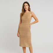 Sleeveless Long Knit Dress
