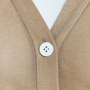 Relaxed Crossover Back Button Up Top