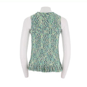 Round Neck Camisole With Shoulder Sleeves And Tassel Vest