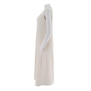 Casual Pleated Sleeveless Dress