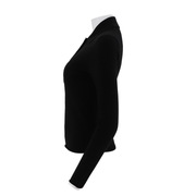 Women'S Reverse Collar Half Open Chest Long Sleeved Shirt