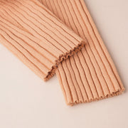 Long-Sleeve Fitted Knit Cardigan