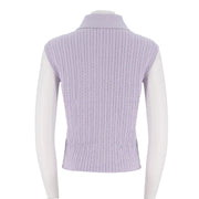 Collared Cable Knit Vest