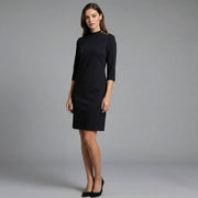 Metal Buckle Decoration Straight Dress