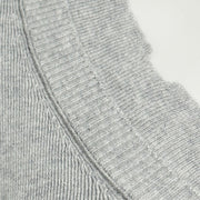 V-Neck Zipper Knitted Cardigan