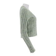 Round Neck Knitted Pullover Sweater