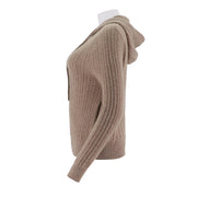 Hooded Knitted Cardigan Jacket
