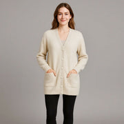 V-Neck Knitted Cardigan Jacket