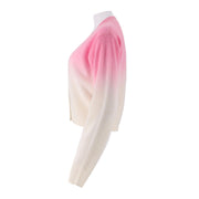 Gradient Cardigan Sweater Sweater Jacket