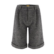 Herringbone Patterned Woolen Shorts