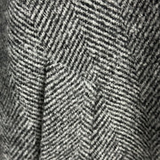 Womens Trench Style Herringbone Wool Coat