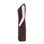 Pleated Sleeveless Dress