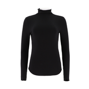 Womens Cozy Mock-Neck Long Sleeve Top