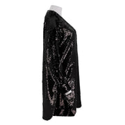 Sequined V-Neck Dress