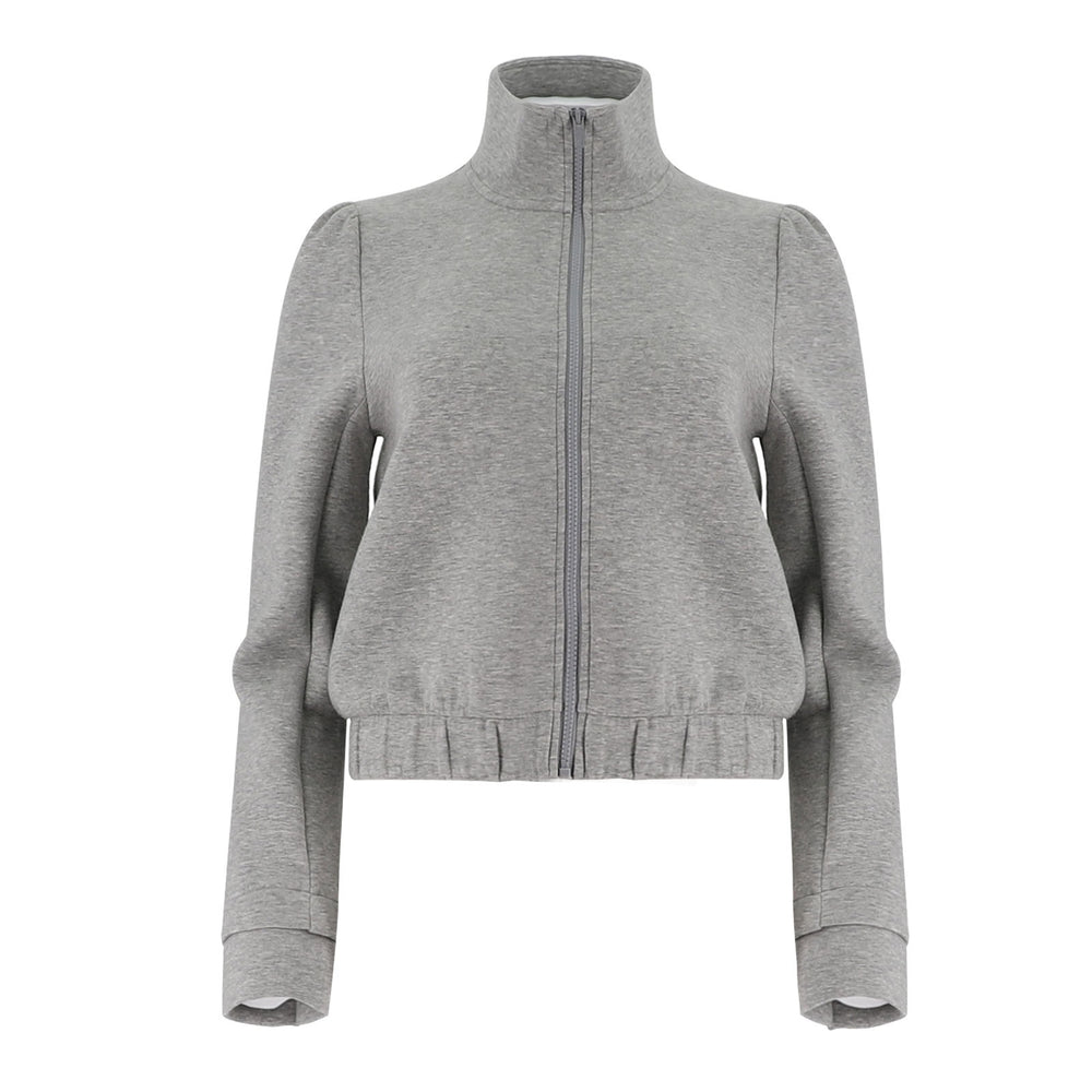 Long Sleeved Slim Fit Open Chest Sweatshirt
