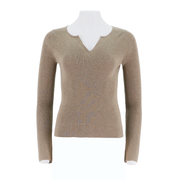 Small V-Neck Knitted Pullover Sweater