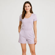 Elastic Waist Cable Knit Shorts