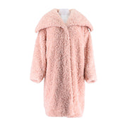 Imitation Teddy Fur Large Lapel Minimalist Coat