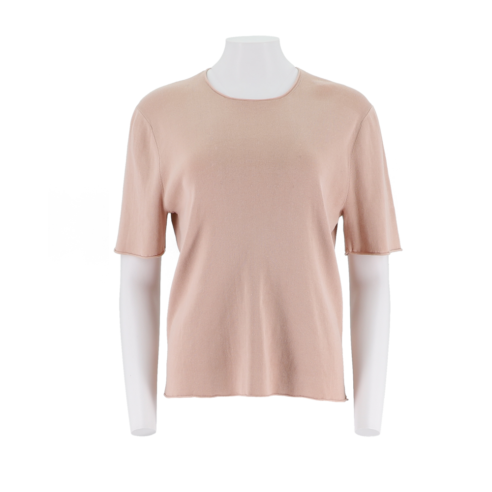 Short Sleeve Combed Cotton Pullover
