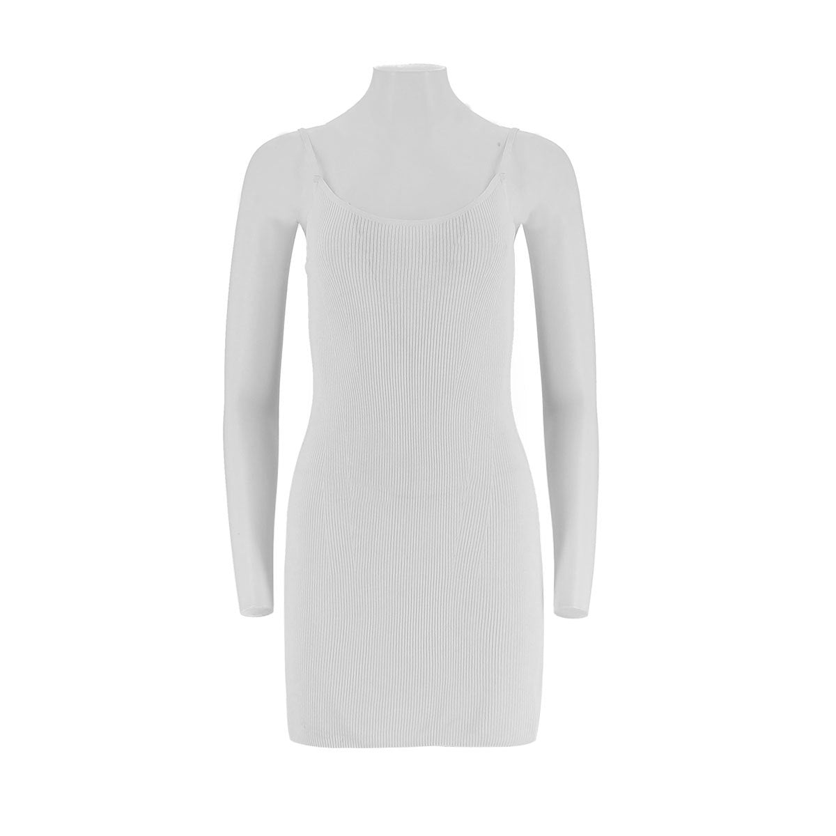 Sleeveless Fitted Knit Tank Dress