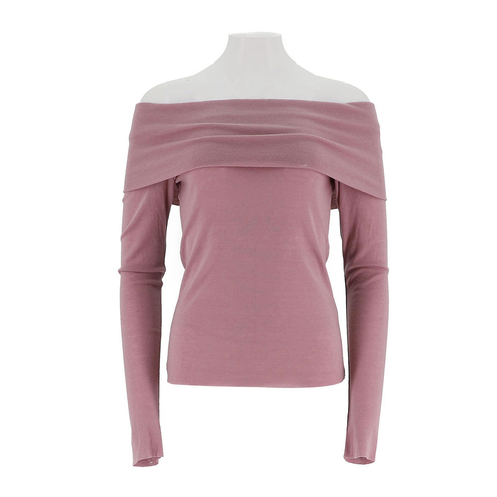Wide Neck Long Sleeve Sweater
