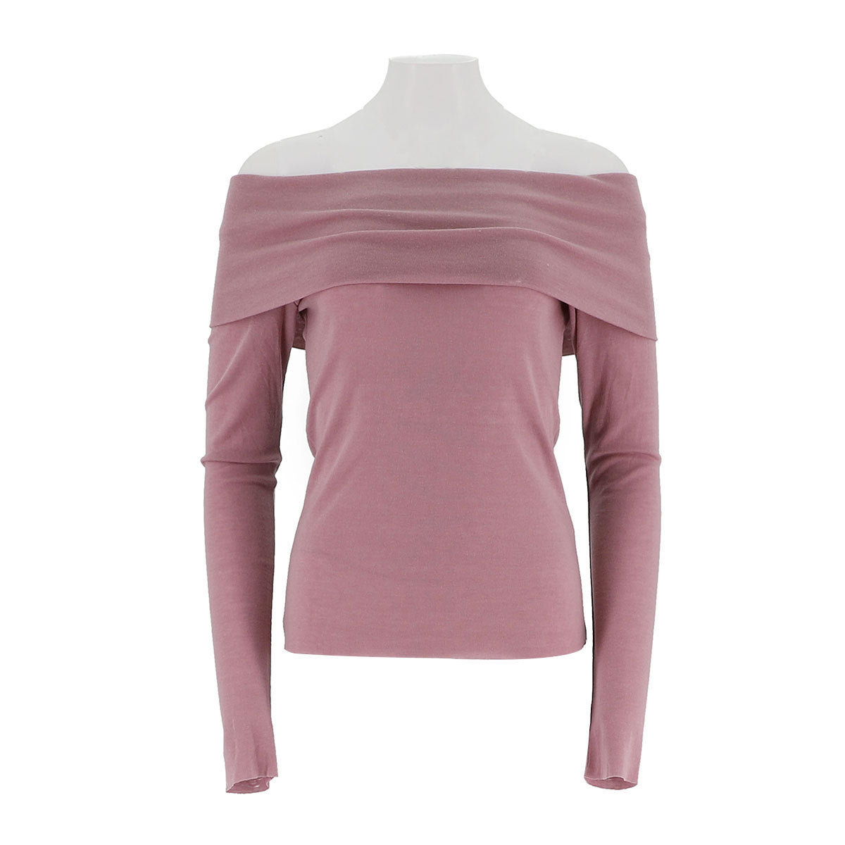 Wide Neck Long Sleeve Sweater