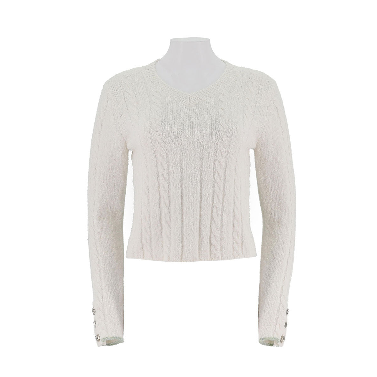 Round Neck Knitted Pullover Sweater