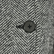 Womens Trench Style Herringbone Wool Coat