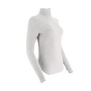 Womens Cozy Mock-Neck Long Sleeve Top