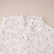 Embroidered Lace Long Tank Dress