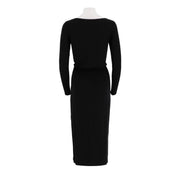 Round Neck Slim Fit Elongated Dress