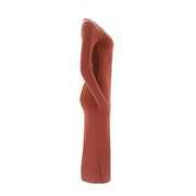 Womens Brushed Fitted Maxi Dress