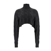 High Neck Knitted Pullover Sweater