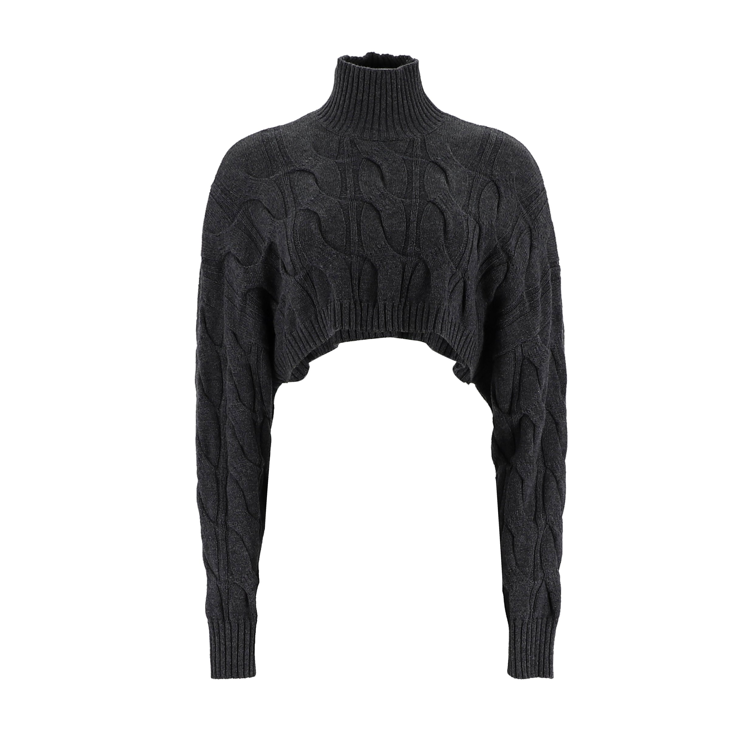 High Neck Knitted Pullover Sweater