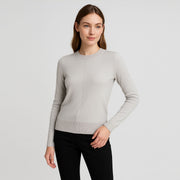 Crew Neck Basic Knit Pullover