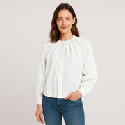 Hidden Placket Button Up Shirt