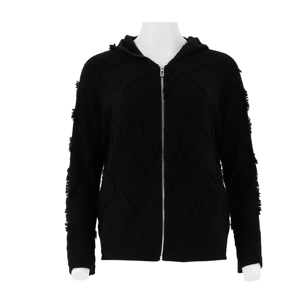 Hooded Design Knitted Woolen Jacket
