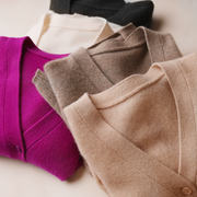 V-Neck Knitted Cardigan