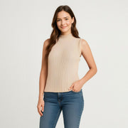 Sleeveless Ribbed Top