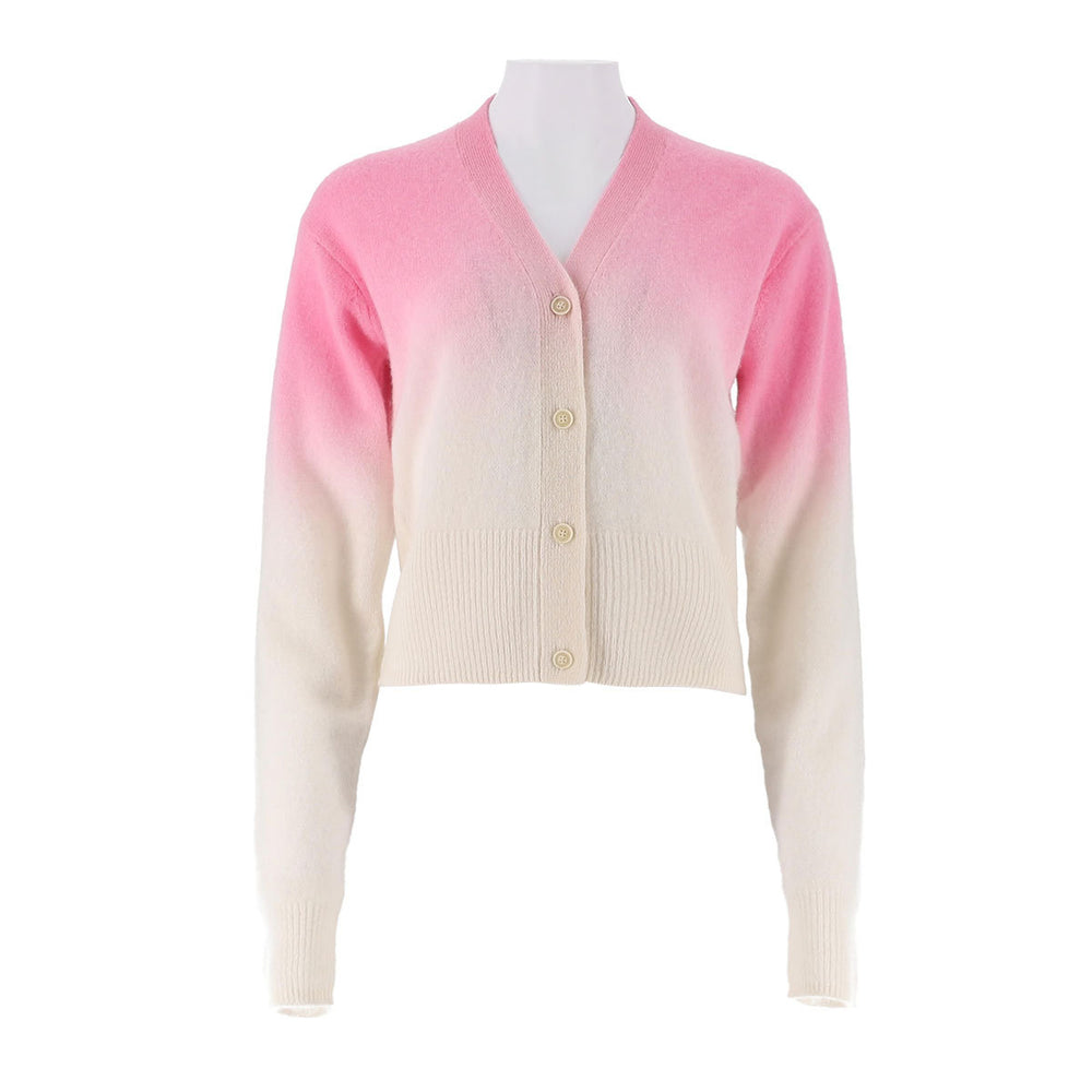 Gradient Cardigan Sweater Sweater Jacket