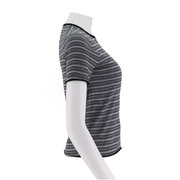 Women'S Round Neck Striped Pullover Sweater