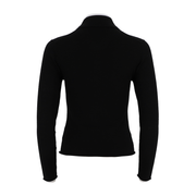 Women'S Reverse Collar Half Open Chest Long Sleeved Shirt