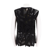 Coiling Openwork Crochet Sleeveless Top