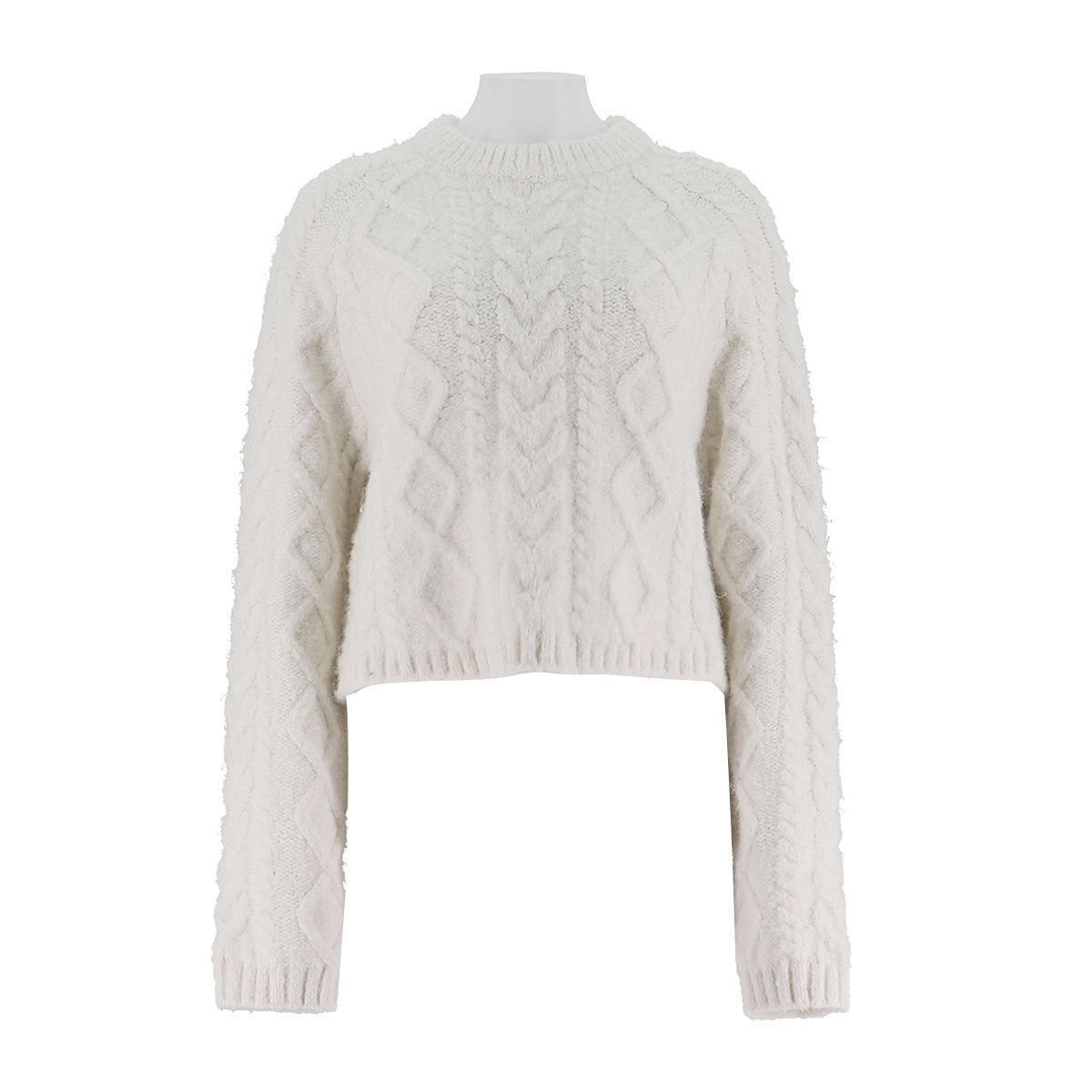 Mixed Color Yarn Knitted Pullover Sweater