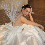 Supernova Long Satin Wedding Gown